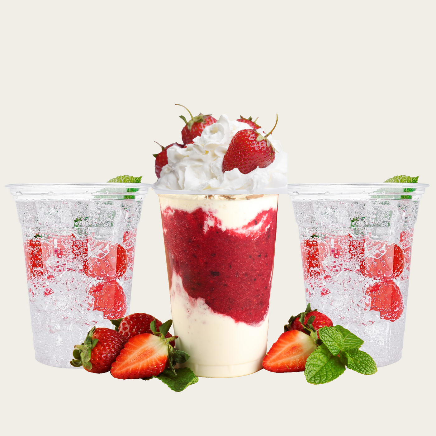16 oz Clear Compostable Cold Cups – 50-Pack | Disposable PLA Drink Cups by Greener Settings