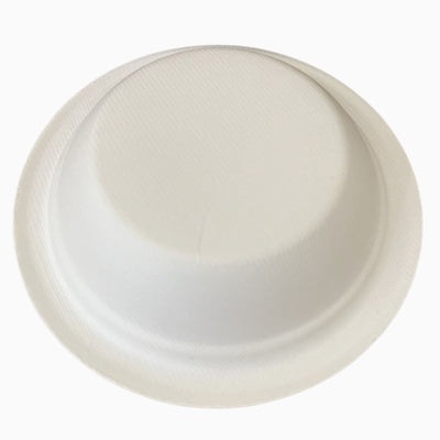 12 oz Compostable Paper Bowls – 125-Pack | Bagasse, Microwave & Freezer Safe, Leak-Resistant, Cut-Resistant, Heavy Duty