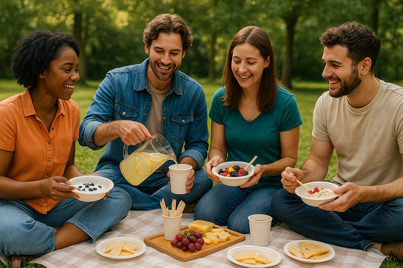 12 oz Compostable Paper Bowls – 125-Pack | Bagasse, Microwave & Freezer Safe, Leak-Resistant, Cut-Resistant, Heavy Duty