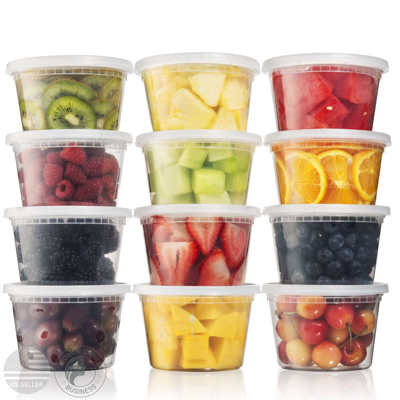 16 oz Plastic Deli Containers with Lids – 40-Pack | Leakproof, BPA-Free, Microwave & Freezer Safe Food Storage