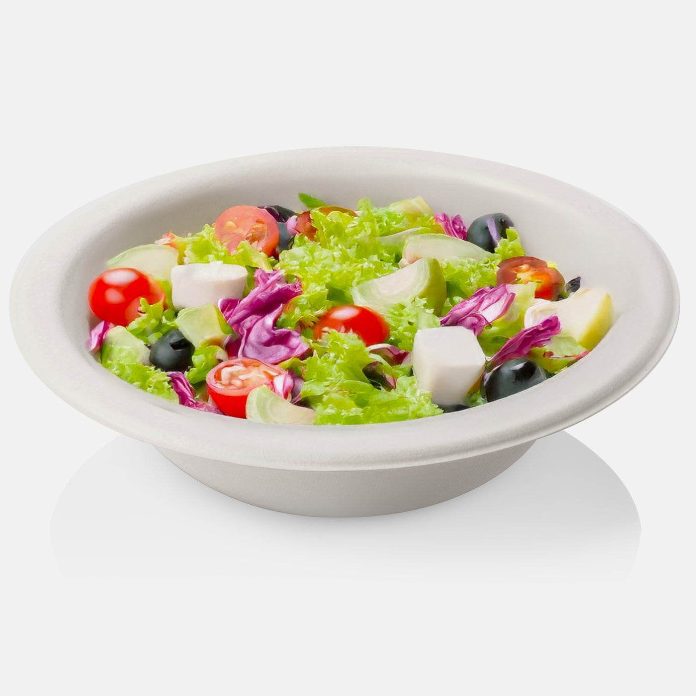 12 oz Compostable Paper Bowls – 125-Pack | Bagasse, Microwave & Freezer Safe, Leak-Resistant, Cut-Resistant, Heavy Duty