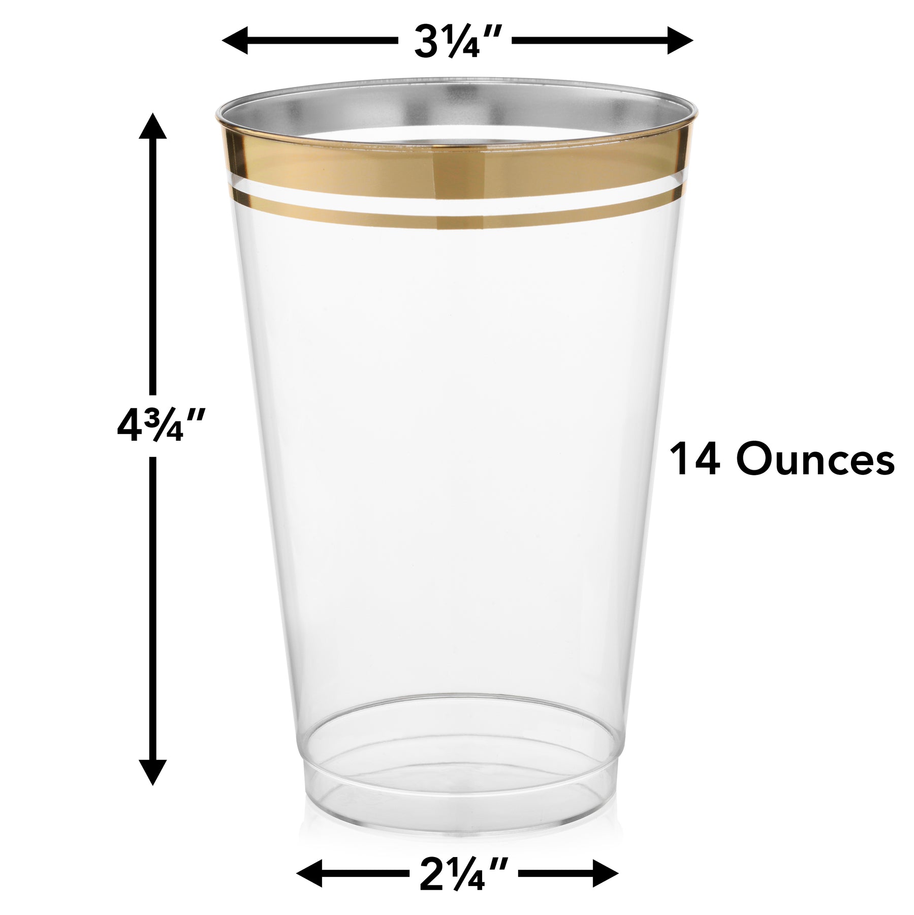 US$ 14.99 - Unbreakable Gold Yellow Reusable PP Drinking Cup 8