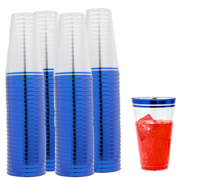 BLUE 16 OZ PLASTIC PARTY CUPS